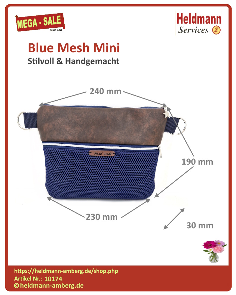 10174 Blue Mesh Mini M