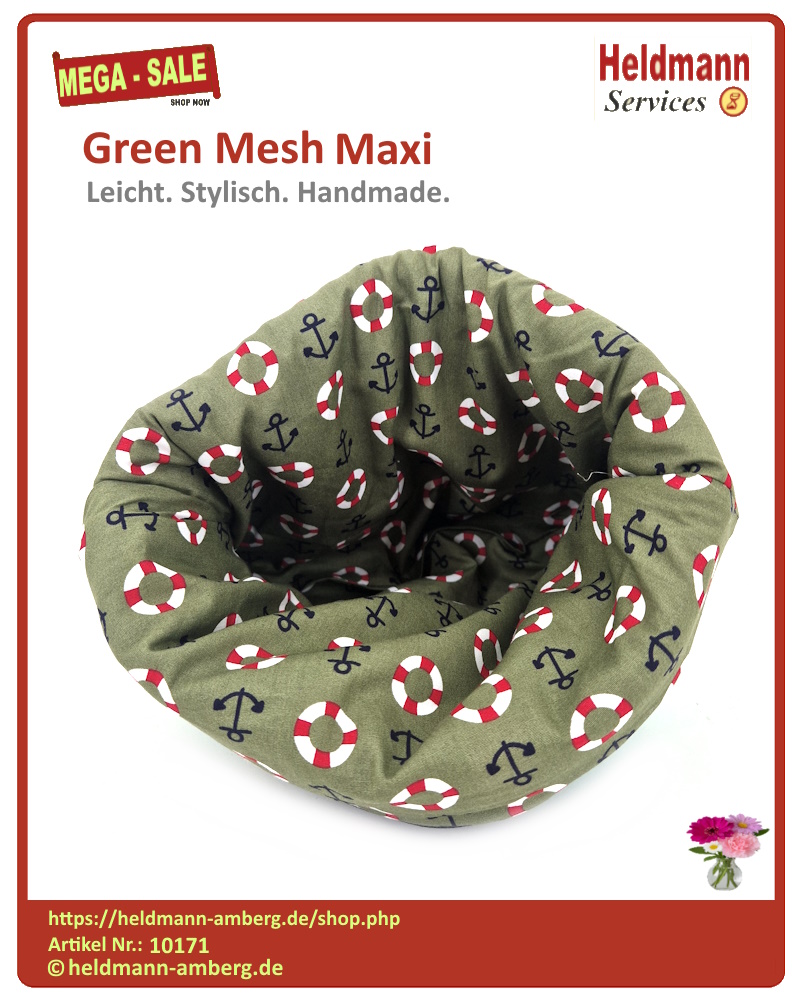 10171 Green Mesh Maxi Innenseite