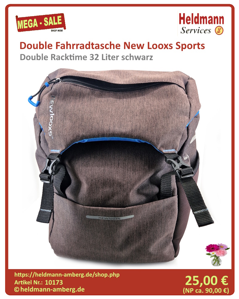 10173 Double Fahrradtasche New Looxs Sports