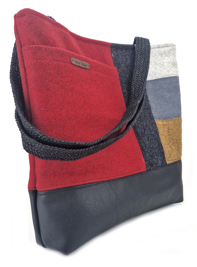 10045 FilzLiebe Shopper Seitenansicht links