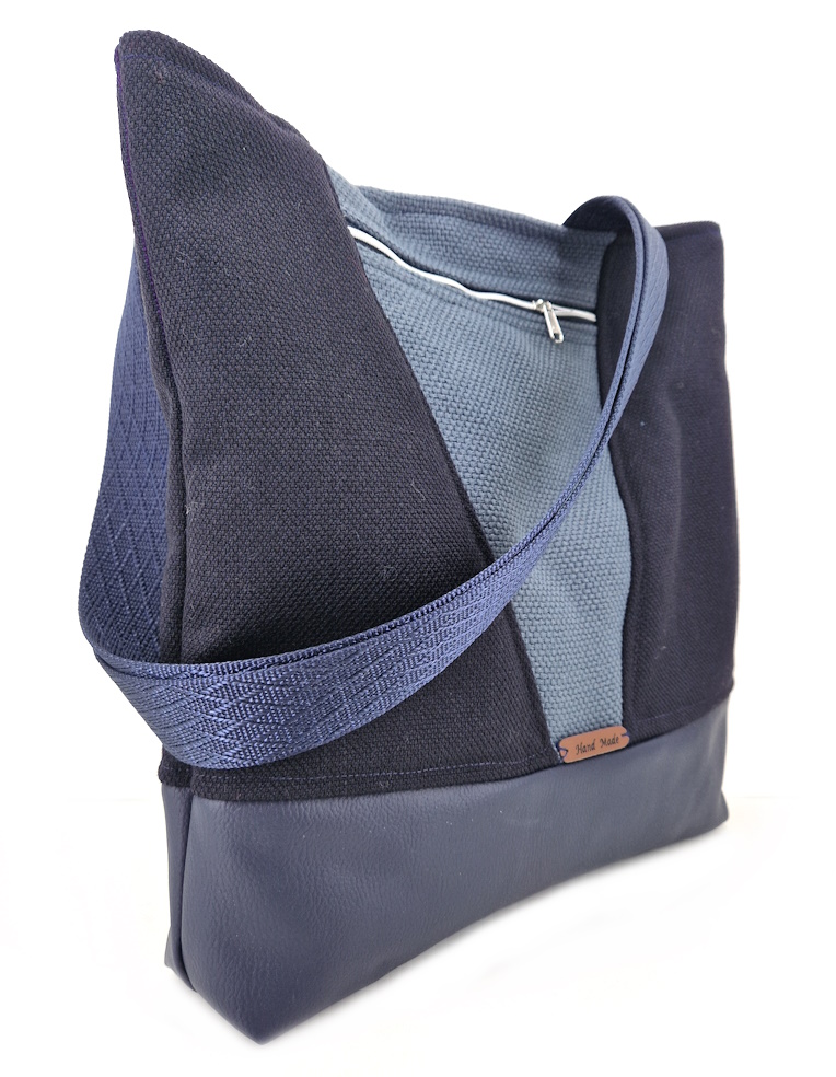 10046 BlauVibe V-Shopper Seitenansicht links