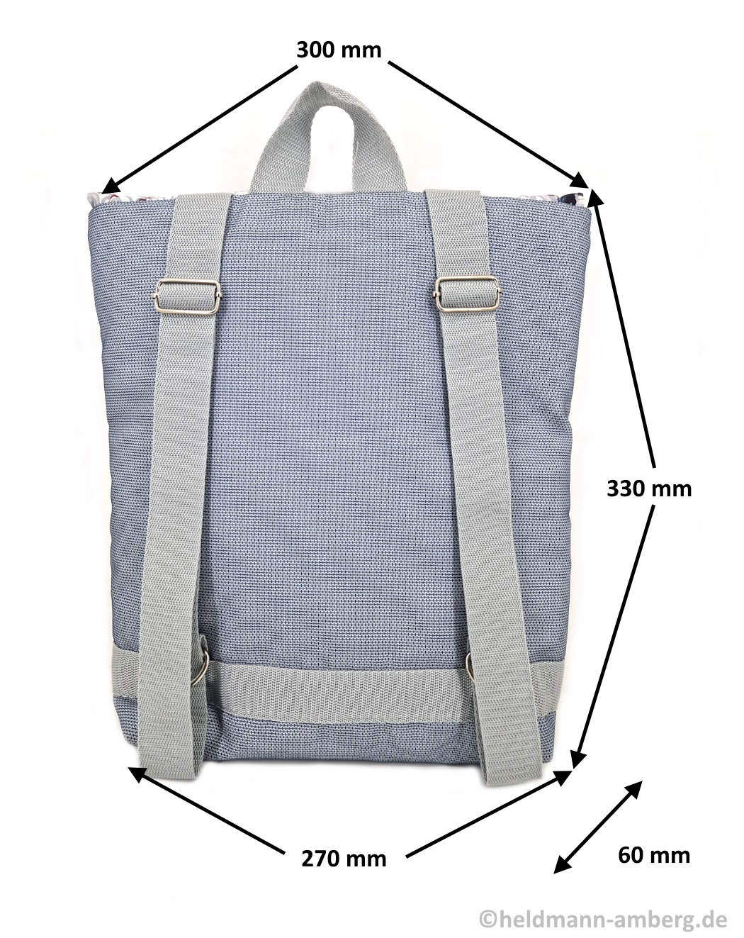 10061 Kinder-Rucksack mit Batman-Motiv Maße