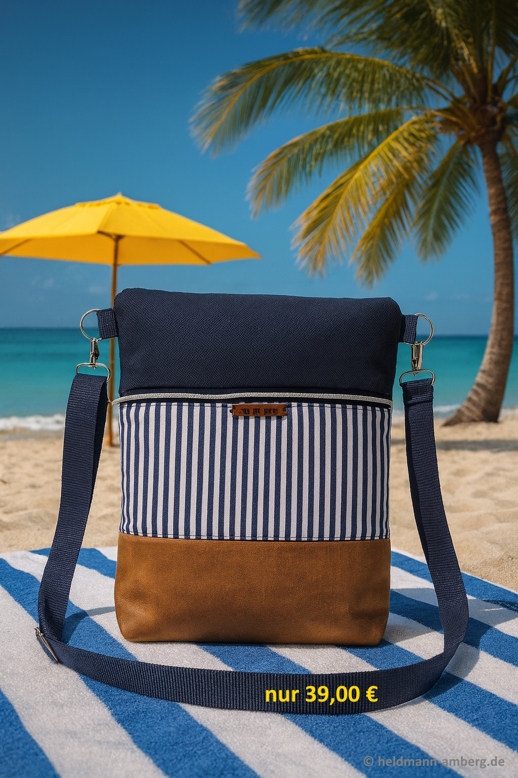 10070 Eleganz in Blau-Weiß Vorderseite