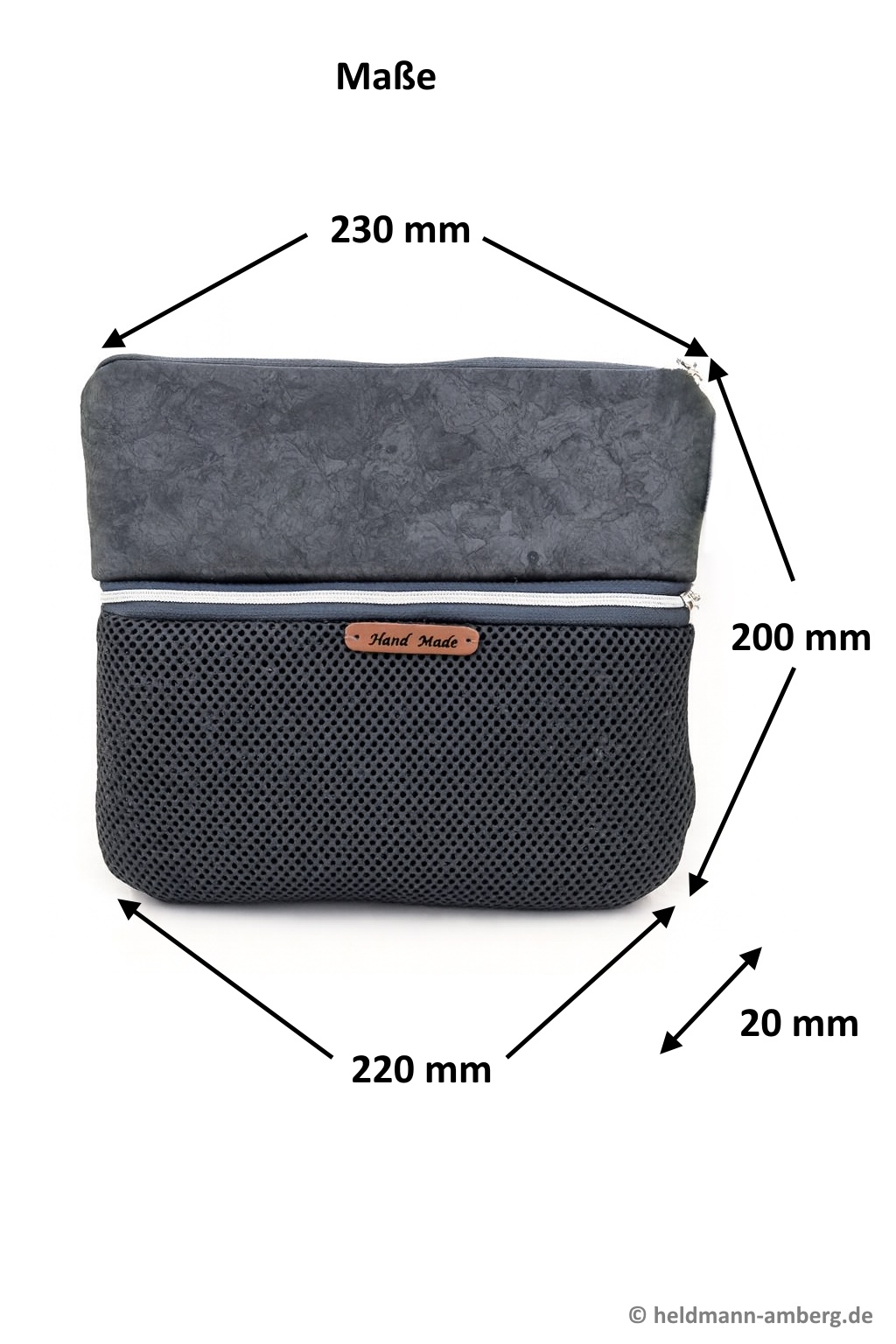 10071 Eleganz in Blau & Grau Maße