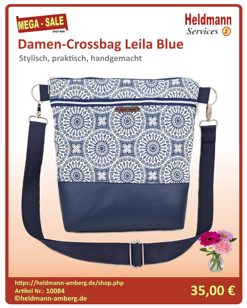 10084 Damen-Crossbag Leila Blue