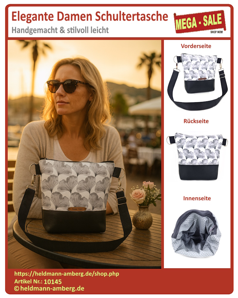 10145 Elegante Damen Schultertasche