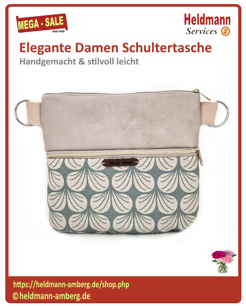 10147 Elegante Damen Schultertasche Vorderseite
