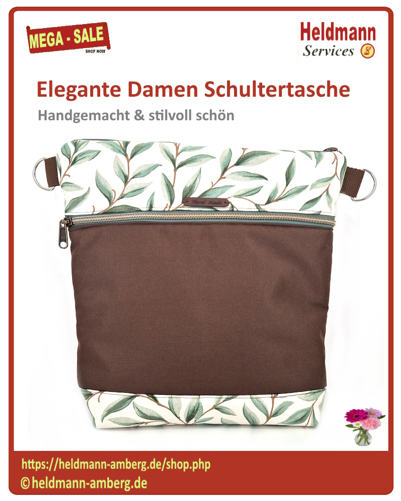 10149 Elegante Damen Schultertasche Vorderseite