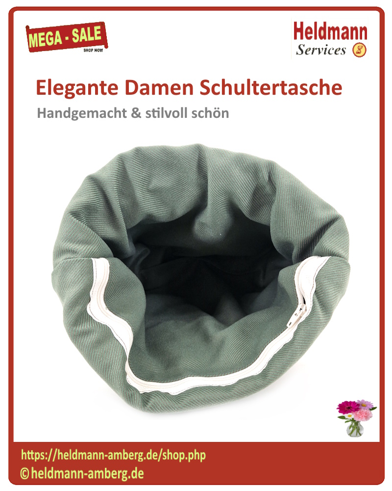 10149 Elegante Damen Schultertasche Innenseite